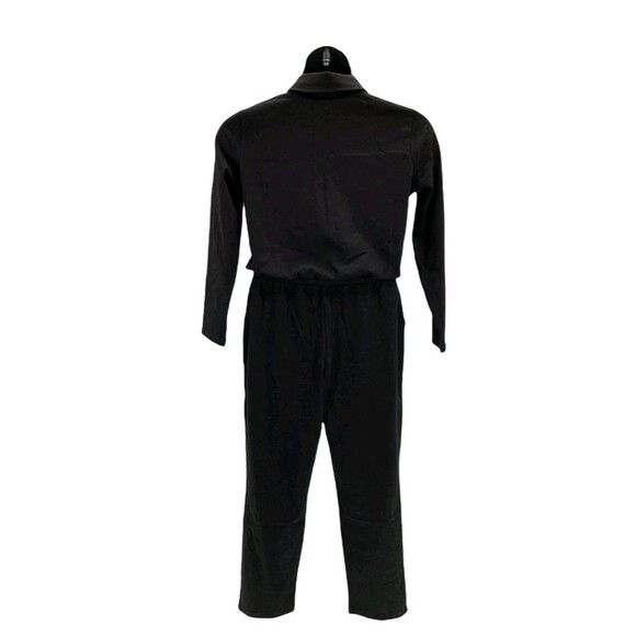 Women With Control Black Knit denim One Piece Jumpsuit 3X Loungewear Stretch - Picture 2 of 16